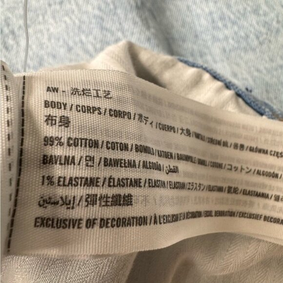 Abercrombie Fitch Curve Love Criss Cross 90s Relaxed Jean High Rise Size 24 - Picture 16 of 16